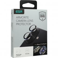 ESR Armorite Προστατευτικό Φακού Κάμερας για iPhone 17/16/16 Plus, Διάφανο με Μαύρο Πλαίσιο