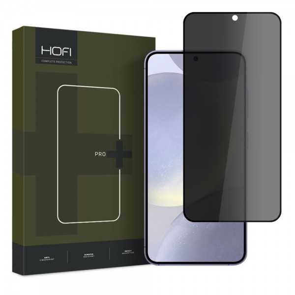 Hofi Full Face Anti Spy Tempered Glass Μαύρο για Samsung Galaxy S24 Privacy, 5906203692262