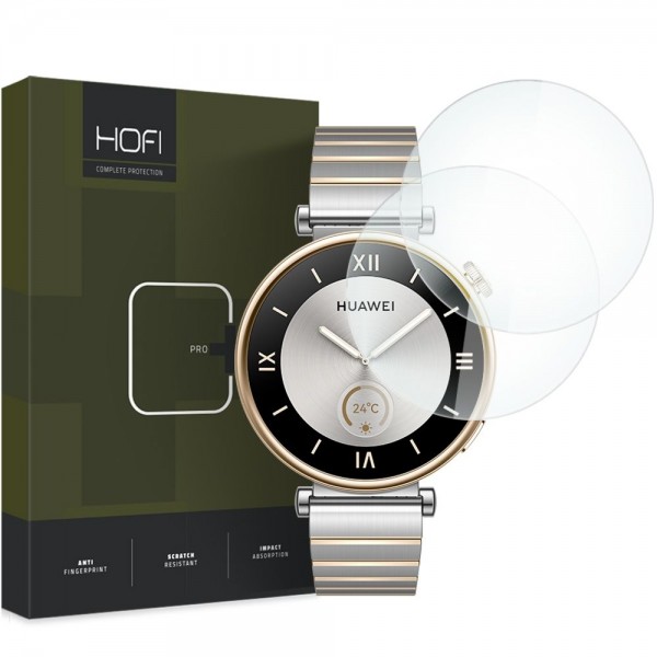 Hofi Glass Pro+ 2-pack Tempered Glass Προστατευτικό Οθόνης για το Huawei Watch GT 4, 41mm