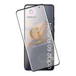 IDOL 1991 TEMPERED GLASS MOTOROLA EDGE 60 FUSION 5G 6.67" 9H 0.30mm GLAMOUR FULL COVER 3D EDGE GLUE FINGER UNLOCK BLACK