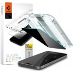 Spigen® Προστατευτικό τζάμι Ez Fit Privacy, (1 Pack), για το iPhone 15 Pro Black, AGL07120