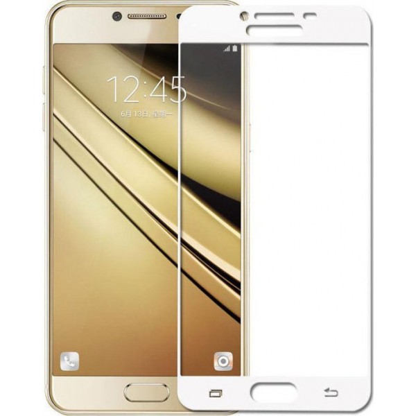 Tempered Glass 3D Full Face για Samsung J2 Pro 2018, λευκό, POWERTECH|TGC-0064
