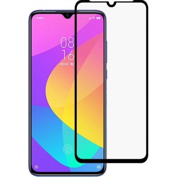POWERTECH Tempered Glass 5D Full Glue, Xiaomi Mi CC9 Qualcomm, μαύρο