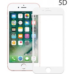 POWERTECH Tempered Glass 5D Full Glue για iPhone 8, White
