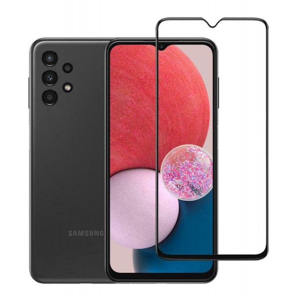 Powertech 5D Full Glue Tempered Glass Μαύρο για Samsung Galaxy A13 4G