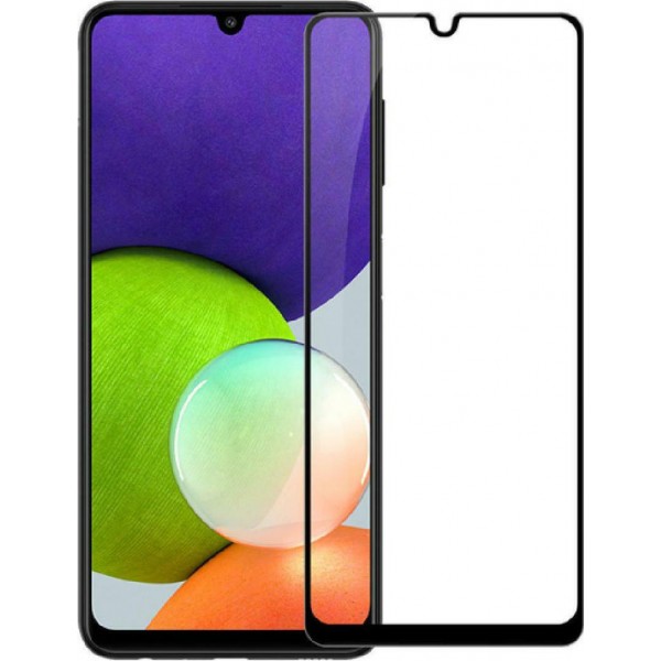 POWERTECH tempered glass 9H 5D TGC-0527 για Samsung Galaxy A22 5G, μαύρο