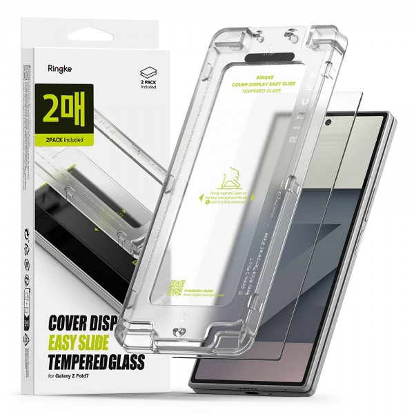 Ringke Cover Display Easy Slide Tempered Glass (2 Τεμάχια) για Samsung Galaxy Z Fold 7 – Διάφανο