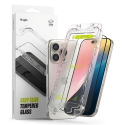 Ringke Easy Slide Tempered Glass για το για iPhone 16 Pro, 2 Pack, Black