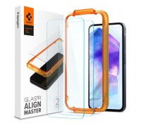 Spigen Glas.tR Align Master 2τμχ, Clear, για  Samsung Galaxy A55 5G, AGL07775