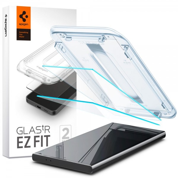 Spigen EZ FIT GLAS.tR Tempered Glass 2τμχ Clear για Samsung Galaxy S24 Ultra, AGL07495