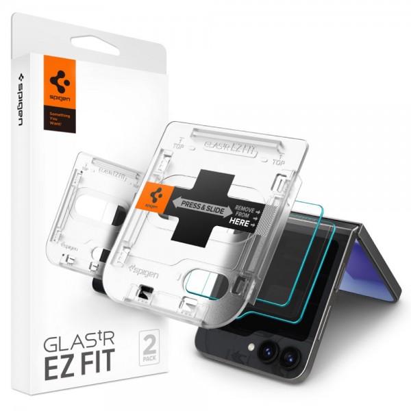 Spigen Glas.tr ”ez Fit” 2-pack Tempered Glass για το Samsung Galaxy Z Flip 6/5, AGL07972