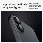 Spigen Glas.tr EZ Fit Optik Pro Προστασία Κάμερας Tempered Glass Μαύρο για το iPhone 16 / 16 Plus