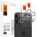Spigen Optik.Tr Ez Fit 2τμχ Προστασία Κάμερας Tempered Glass  Crystal Clear για το iPhone 14 PRO / PRO MAX / 15 PRO / PRO MAX / 16 PRO / PRO MAX