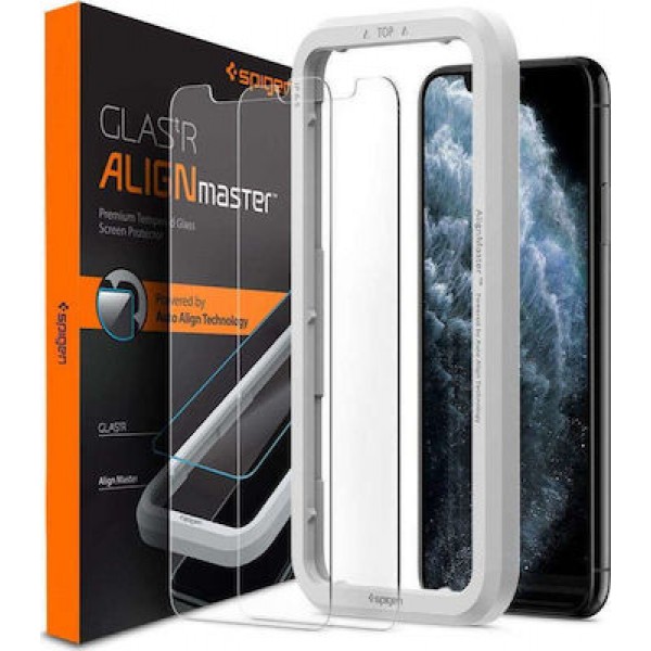 Spigen ALM Glas.tR Slim 2-Pack Tempered Glass για iPhone 11/XR