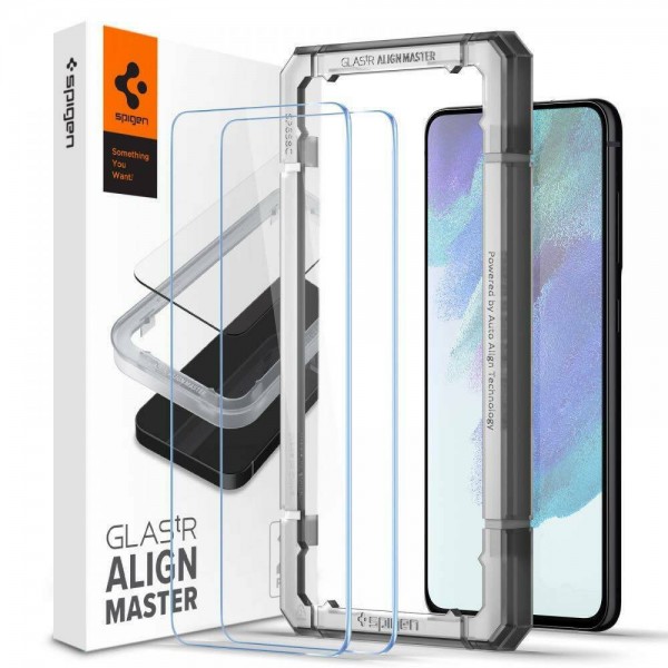 Spigen® (x2.Pack) GLAS.tR™ EZ FIT™ HD AGL03088 Samsung Galaxy S21 FE Premium Tempered Glass Screen Protector