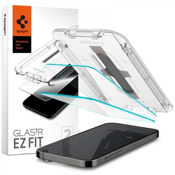 Spigen EZ FIT GLAS.tR Tempered Glass 2τμχ iPhone 14 Pro Max