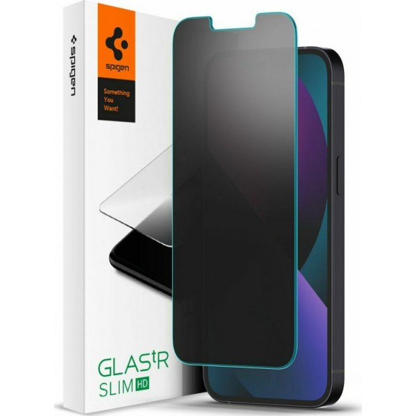 Spigen GLAS.TR Slim Privacy Tempered Glass iPhone 13 / 13 Pro / 14