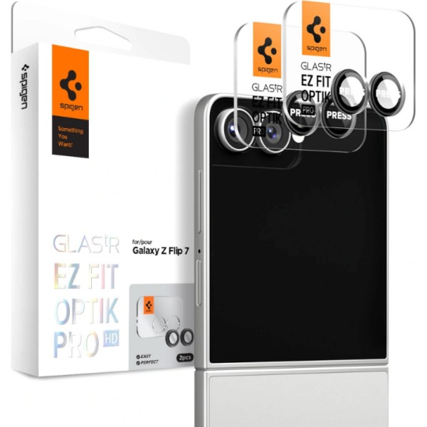 Spigen Optik Pro Προστασία Κάμερας Tempered Glass Μαύρο για το Samsung Galaxy Z Flip 7 Spigen Optik Pro Προστασία Κάμερας Tempered Glass Μαύρο για το Samsung Galaxy Z Flip 7