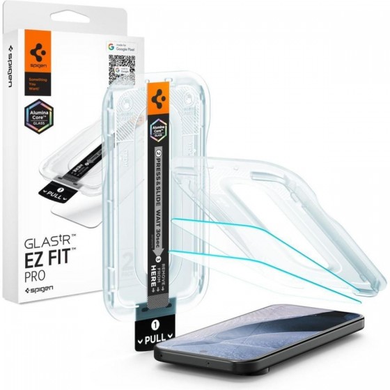 Spigen - Glas.tR EZ-FIT - Google Pixel 11 Pro XL- Clear, 2 pack, AGL11485
