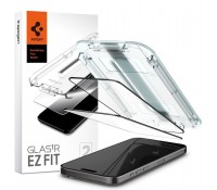 Spigen Tempered Glass 2τμχ Μαύρο για το iPhone 15 Pro Max, AGL06873