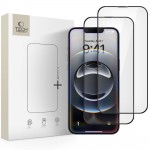Tech-Protect Tempered Glass 2 τμχ Μαύρο για το iPhone 17e / 16e / 14 / 13 / 13 Pro 