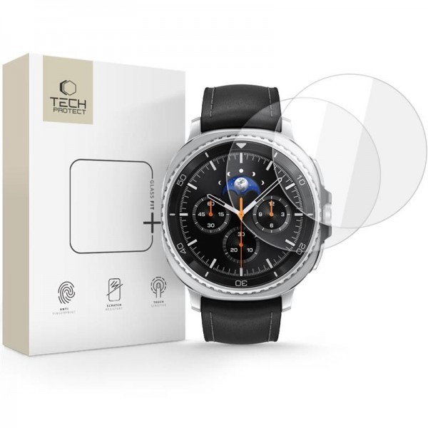 Tech-Protect Glass Fit+ 2-Pack Tempered Glass για Samsung Galaxy Watch 8 Classic 46mm - Διάφανο