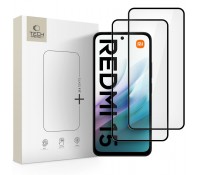 Tech-Protect Glass Fit+ 2 Τεμάχια Tempered Glass Οθόνης για Xiaomi Redmi 15 4G/5G Μαύρο