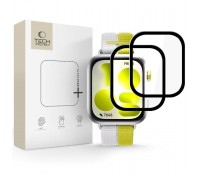 Tech-Protect Υβριδικό Γυαλί Τεχνολογίας Προστασίας Glass Flex+ 2 Τεμαχίων Ρολόι Huawei Fit 5 Μαύρο