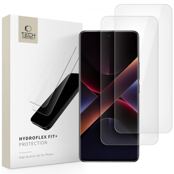 Tech-Protect HydroFlex 2τμχ Clear Xiaomi Redmi Note 14 Pro 4G, Xiaomi Redmi Note 14 Pro 5G, Xiaomi Redmi Note 14 Pro Plus 5G και Xiaomi Poco X7 5G