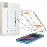 Tech-Protect Quick Set+ Tempered Glass 2τμχ Μαύρο για iPhone 13 / 13 Pro / 14 / 16E