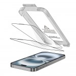 Tech-Protect Quick Set+ 2-Pack Tempered Glass Full Face για iPhone 17 - Μαύρο