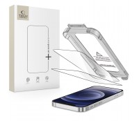 Tech-Protect Quick Set+ Σετ 2 Τεμαχίων Tempered Glass για iPhone 12 / 12 Pro - Μαύρο