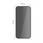 Tech-Protect Quick Set Spy+ 2-Pack Γυαλί Προστασίας Απορρήτου για iPhone 14 Pro