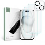 Tech-Protect Supreme Set & Camera Protection Tempered Glass 2τμχ για το iPhone 15