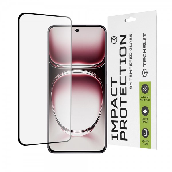 Techsuit 111D Full Cover Full Glue Glass 3D Curved Screen για Oppo Reno12 Pro - Μαύρο Techsuit 111D Full Cover Full Glue Glass 3D Curved Screen για Oppo Reno12 Pro - Μαύρο