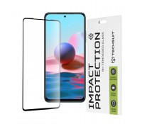 Techsuit 111D Full Cover Full Glue Tempered Glass για Xiaomi Redmi Note 10/10S/Poco M5s Μαύρο