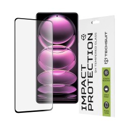 Techsuit 111D Full Cover Full Glue Tempered Glass για Xiaomi Redmi Note 12 Pro 5G / 12 Pro+ / Poco X5 Pro - Μαύρο