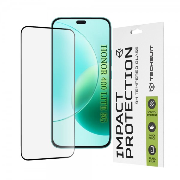 Techsuit 111D Full Glue Tempered Glass για Honor X8b / /X8c / 400 Lite (Μαύρο)