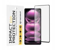 Techsuit ESD Full Cover Full Glue Tempered Glass για Xiaomi Redmi Note 12 Pro 5G / 12 Pro+ / Poco X5 Pro - Μαύρο