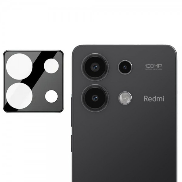 Techsuit Full Camera Glass για Xiaomi Redmi Note 13 4G Μαύρο