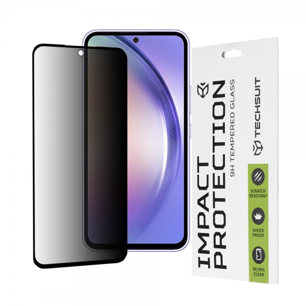 Techsuit Full Glue Privacy Tempered Glass Μαύρο για Samsung Galaxy A54