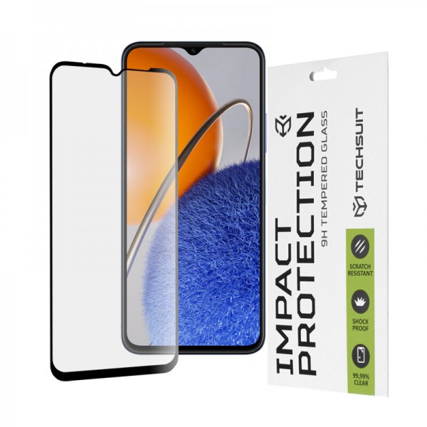 Techsuit Full Face Tempered Glass Μαύρο για Huawei Nova Y61