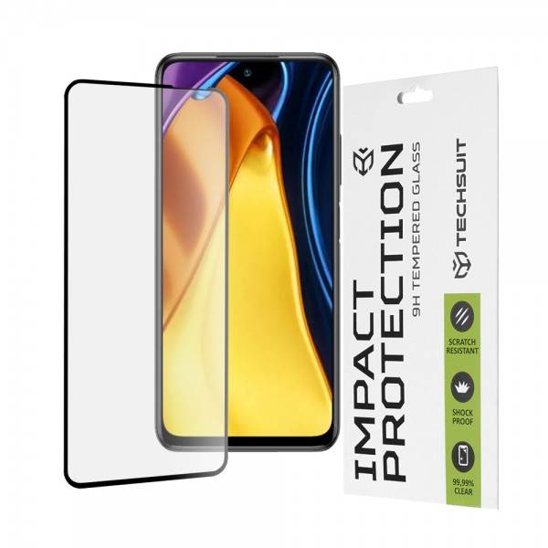 Techsuit Tempered Glass Πλήρους Κάλυψης & Κόλλας για Xiaomi Poco M3 Pro/Redmi Note 10