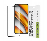 Techsuit 111D Full Glue Full Face Tempered Glass Μαύρο για το Xiaomi Poco F3 / Mi 11i