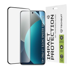 Techsuit  Full Glue Full Face Tempered Glass Μαύρο για Xiaomi Redmi Note 15 Pro 4G