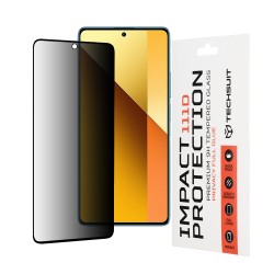 Techsuit Full Glue Privacy Tempered Glass Μαύρο για Xiaomi Redmi Note 13 5G