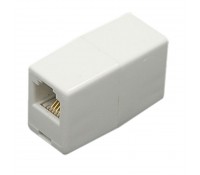 POWERTECH τηλεφώνικο εξάρτημα (μούφα), 6p4c, RJ11, μπεζ