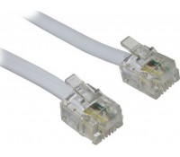 POWERTECH Καλώδιο Τηλεφώνου RJ11 6P4C, 7m, White