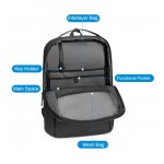 ARCTIC HUNTER τσάντα πλάτης B00574-GY με θήκη laptop 15.6", 10L, γκρι