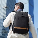 Golden Wolf GB00375 Αδιάβροχη Τσάντα Πλάτης για Laptop 15.6" με USB, Μαύρη